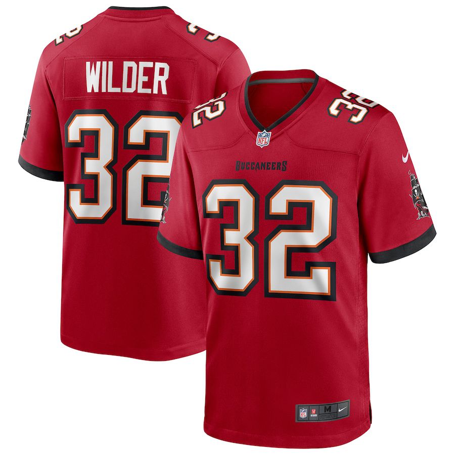 Men Tampa Bay Buccaneers 32 James Wilder Nike Red Game Retired Player NFL Jersey